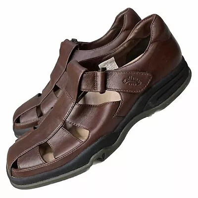 Callaway Golf Sandals Spikes - Hook Loop Leather Brown Size 10 M113-04       OSR • $24.99