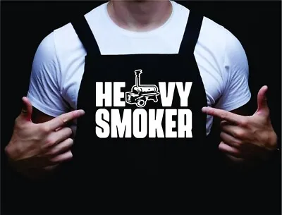 Heavy Smoker Funny Men's Grilling Apron BBQ Apron For Husband Barbecue Gift • $15