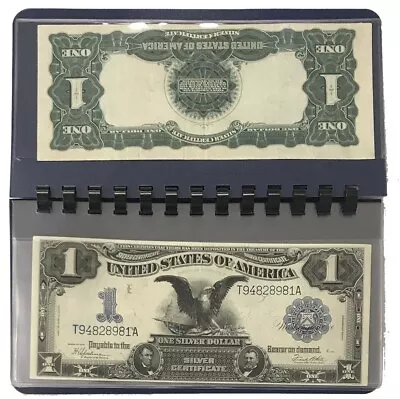 Currency Pocket Album For Large Modern Size Notes 10 Banknote Pages New Whitman • $12.49