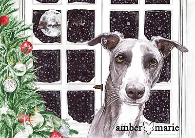 £2.99 • Buy Single Large Luxury Whippet Christmas Card Gift/Present Dog