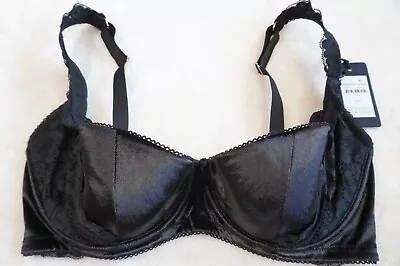 Fox And Royal CITY CHIC PLUS SIZE 12F-G Sylvie Bra Sexy Lingerie Black 1/4 Cup • $32.99