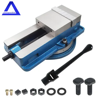 6  × 7.5  Lockdown CNC Milling Machine Bench Vise With 360° Swiveling Base • $146.82