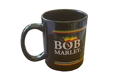Bob Marley Black Coffee Mug 3-Marleys In 3 Colors - Jamaican Flag Logo 10 Oz • $14.95