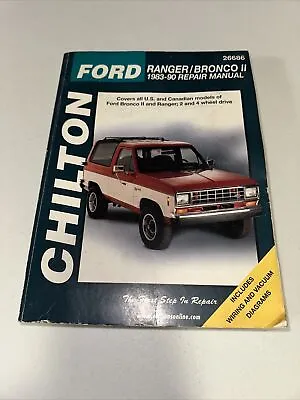 Chilton Repair Manual #26686 Ford Ranger Bronco II 1983-90 • $19.99