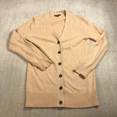 J Crew Sweater Womens Extra Small Cardigan Preppy Beige Tan Mercantile Casual • $20.22