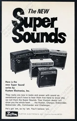 1971 Kustom Electronics Super Sound Hustler Charger Etc 5 Amp Photo Vtg Print Ad • $8.09