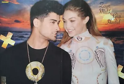 ZAYN MALIK & GIGI HADID - A3 Poster (42x28cm) - Fan Sammlung Clippings POPCORN • £11.32