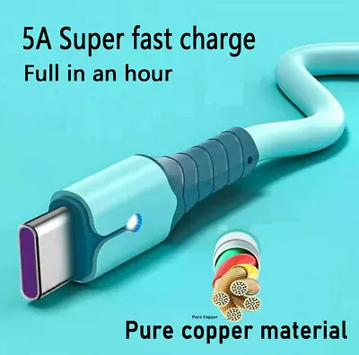 £4.15 • Buy 2 M Fast Charger For Samsung S8 S9 S10 S22 S21 S22 Type C USB-C Charging Cable
