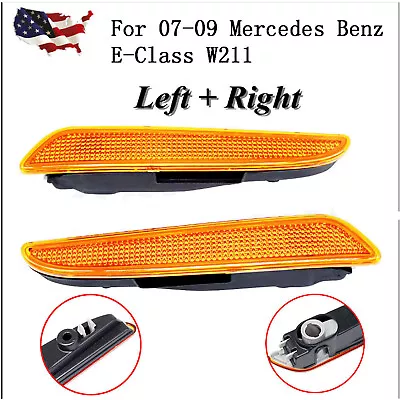 For 2007-2009 Mercedes Benz E-Class W211 Front Bumper Side Marker Light Lamp Kit • $12.99