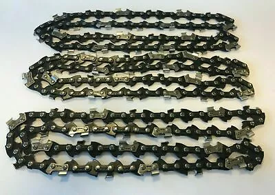 £38.99 • Buy PACK OF 3 MacAllister MCS2400 18  Replacement Chainsaw Chain 1.3mm 62 Links