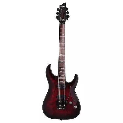 $549 • Buy Schecter Omen Elite 6 FR Guitar, Rosewood Fretboard, Floyd, Black Cherry Burst