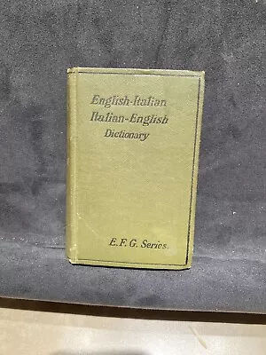 Vintage English Italian / Italian English Pocket Dictionary • $9