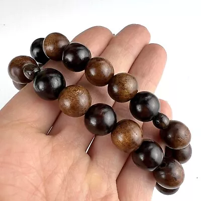 Vintage Baklit Bakelite Natural Wooden Beads Islamic Misbaha Prayer 33 Beads Art • $125