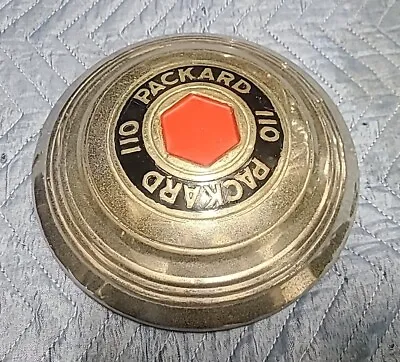 1940-1941 Packard 110 Dog Dish Hubcap Wheel Cover Pre-war Vintage Red Hexagon • $59.95