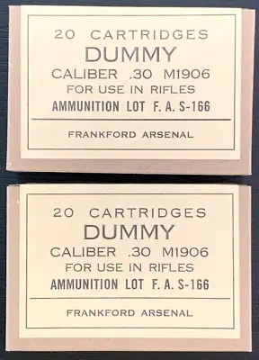 Frankford  Arsenal  Wwii   Dummy  Cal. .30   New Replica 20 Round Ammo Boxes • $8.50