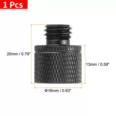 Mic Stand Adapter 3/8 Female To M10 Male Camera Screw Thread Adapter Black • $6.42