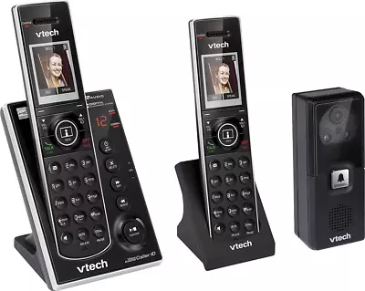 VTech IS7121-2 DECT 6.0 Cordless Phone System W Audio/Video Doorbell 2 Handsets • $79.99