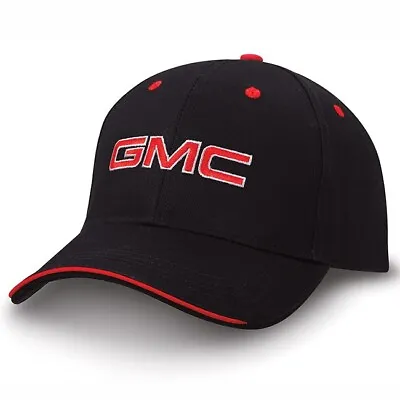 GMC Black And Red Sandwich Brim Hat • $19.98