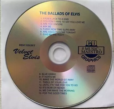 Elvis Presley Karaoke Cdg Ballads Of Elvis Vol 8 Music Songs Collection ! • $11.91