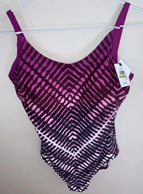 Calvin Klein One-piece Purple Swimsuit Size 14- $108 Retail NWT • $49.99