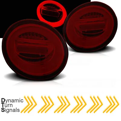 LED TAIL LIGHTS RED SMOKE For VW NEW BEETLE 1998-2000 2001 2002 2003 2004 2005 • $319.45