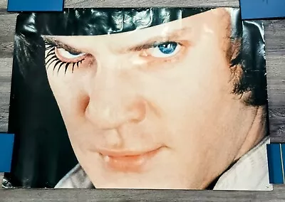 VINTAGE 1970'S Malcolm McDowell A Clockwork Orange 23 X35  Movie Poster KUBRICK  • $74.99