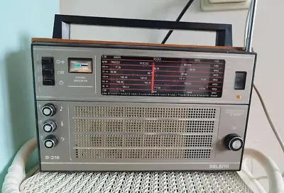 Vintage Soviet Russian USSR Radio SELENA TYPE B 216 LW FM 2SW UHF Retro Style • $95