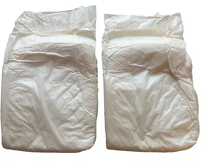 Vintage Plastic Backed Adult Diaper  Nappies Lg XL Double Tape Set Of 2 ABDL • $19.99