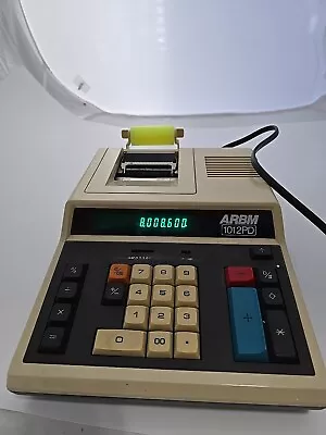 TA Adler-Royal ARBM 1012 PD Electronic Printing Calculator Vintage • $24.87