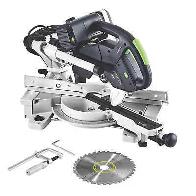 Festool Compound Mitre Saw Sliding Corded Electric Compact Double-Bevel 110V. • £710.99