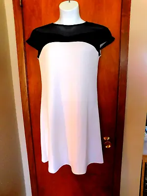 Women's Marc Bouwer White Shift Dress Size Small • $12.99