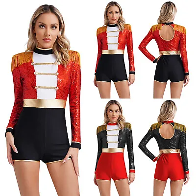 Women's Jumpsuit Fringe Shoulder Boards Circus Ringmaster Cosplay Bodysuit Party • $12.09