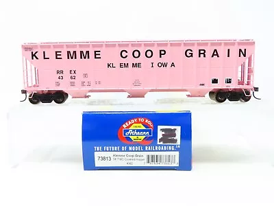 HO Scale Athearn 73813 RREX Klemme Co-Op Grain 54' 3-Bay Covered Hopper #4362 • $39.95