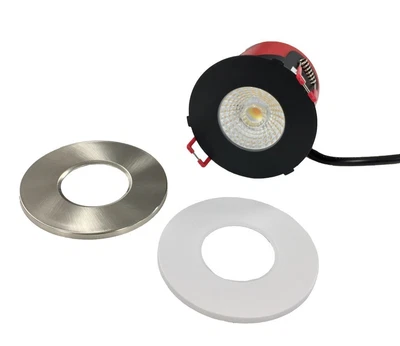 £18.37 • Buy Dimmable LED 7w Downlight Colour Switch 3000K-4000K-6000K White + Brush Nickel