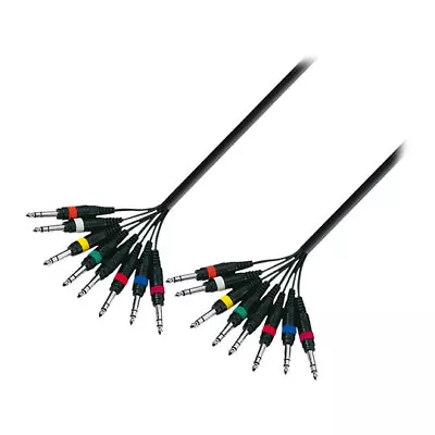 5m Adam Hall Multicore 8x 6.3mm Male Stereo Jack To 8x 6.3mm Male Stereo Jack  • £32.52