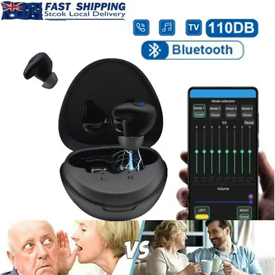 Bluetooth Hearing Aids Digital Severe Hearing Loss Rechargeable Sound Amplifiers • $205.68