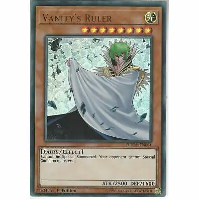 £1 • Buy DUOV-EN061 Vanity's Ruler - 1st Edition Ultra Rare YuGiOh Trading Card Game TCG
