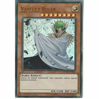 DUOV-EN061 Vanity's Ruler - 1st Edition Ultra Rare YuGiOh Trading Card Game TCG • £1