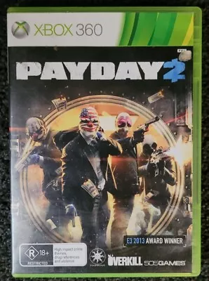 Xbox 360 Payday 2 Inc Manual PAL Fast Free Shipping • $13.49