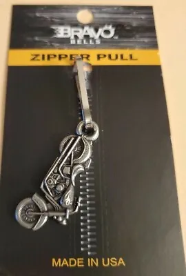 Bravo Bell Motorcycle Zipper Pull For Harley & Other Motorcycle Lovers • $7.25