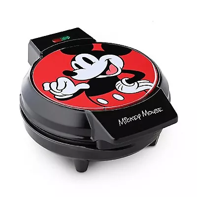 Mickey Mouse 7  Round Waffle Maker Ceramic Non-Stick Cooking Plates • $39.11