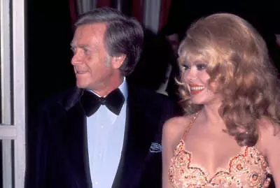 Entertainer Charo And Guest At The 34th Annual Golden Globe Awards- Old Photo • $9