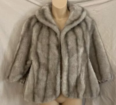 Faux Fur Stole Shawl Wrap Cape Champagne Formal Regina Glenara By Glenoit • $14.99