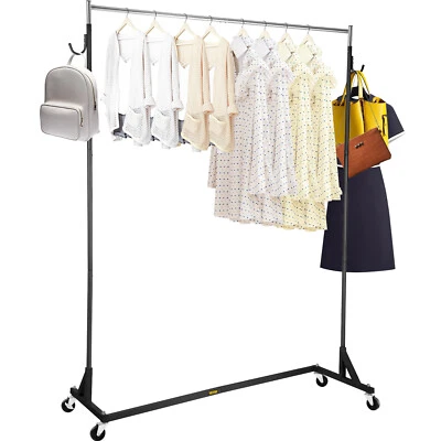 $58.99 • Buy VEVOR Z-Truck Clothing Rack Rolling Garment Z Rack Lockable Casters Heavy-duty