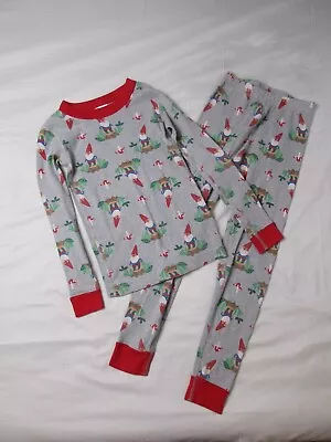 $18.88 • Buy Hanna Andersson Boys Girls Organic Cotton Pajama Set 120 6 7 Fall Gnomes