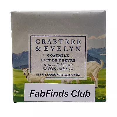 Crabtree & Evelyn Goat Milk Bar Soap Triple Milled 3.5oz /100g Sealed • $9.88