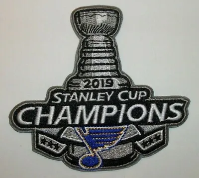 $4.95 • Buy St. Louis Blues 2019 Stanley Cup Champions Embroidered Patch~3 5/8  X 4 ~Iron On