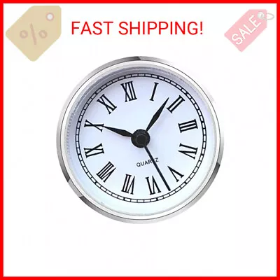 HILLHOME Mini Clock Insert 2.4 Inch (61 Mm) Round Quartz Clock Fit-up Movement M • $12.89