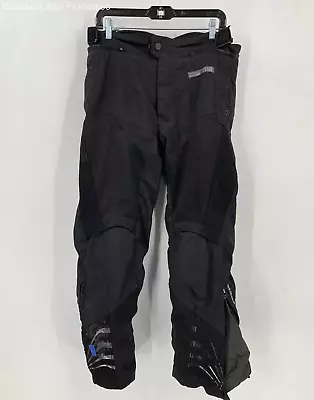 REV’IT Motorcycle Riding Pants Size M Mens Black W/ Knee & Hip Protection • $89.99