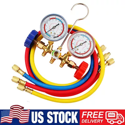 Air Conditioner Manifold Gauge Set AC A/C Charging Hose Air HVAC Refrigeration • $29.36